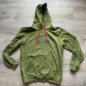 Men’s Size L- Kill Crew hoodie- olive green